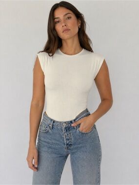 ✨Good American Ivory Bodysuit Size 2